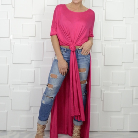 ❤LAST CHANCE❤SASSY JERSEY MAXI TOP - Picture 2 of 4